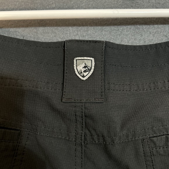 Kuhl Silencr Kargo Shorts Mens 35 Black Hiking Outdoors Stretch Travel Logo - Picture 7 of 10